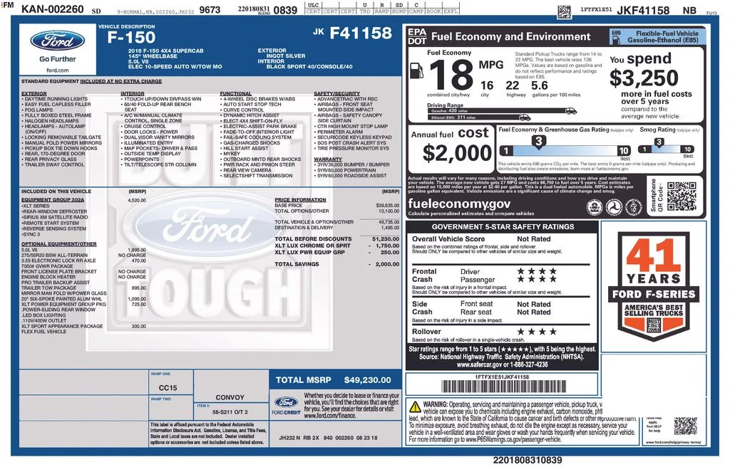 Used 2018 Silver Ford XLT image 4