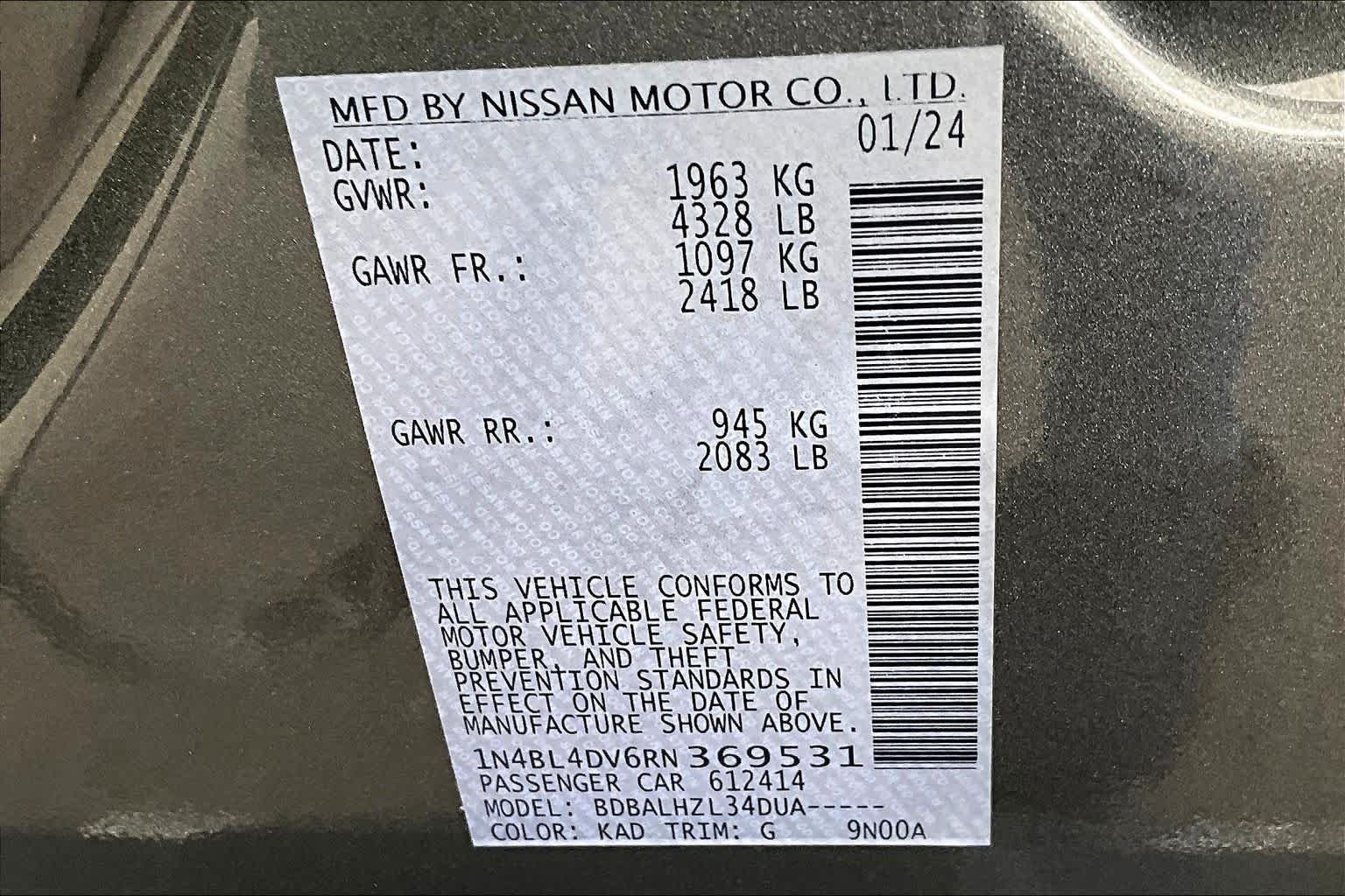 Used 2024 Gun Metallic Nissan 2.5 SV image 32