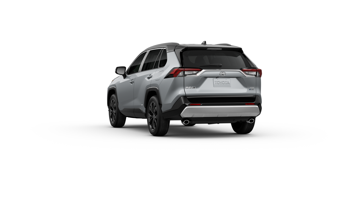New 2025 Silver Sky Metallic with Midnight Black Metallic roof Toyota Hybrid XSE image 4