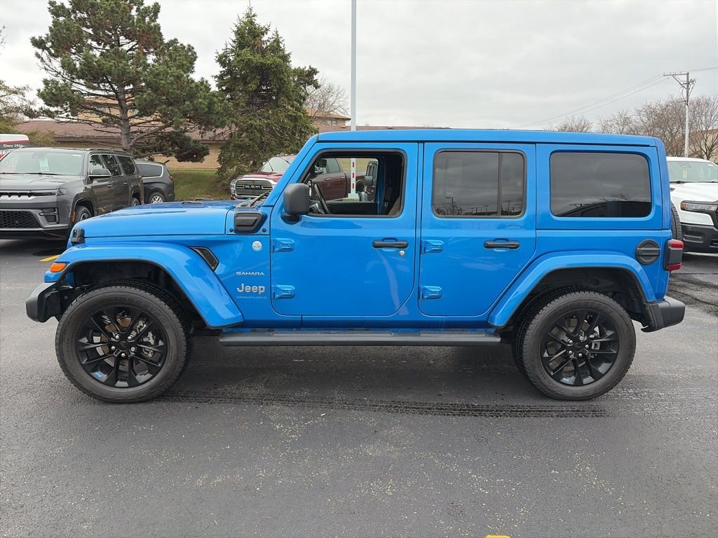 Used 2023 Jeep Wrangler 4xe Sahara 4XE with VIN 1C4JJXP62PW529462 for sale in Tinley Park, IL