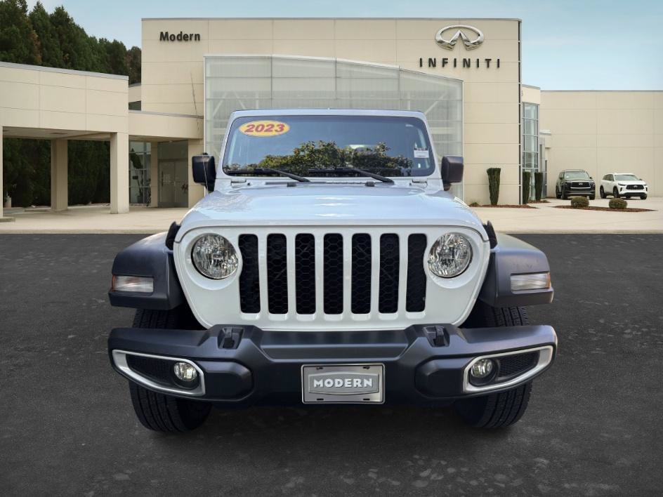 Used 2023 Bright White Clearcoat Jeep Sport S image 2