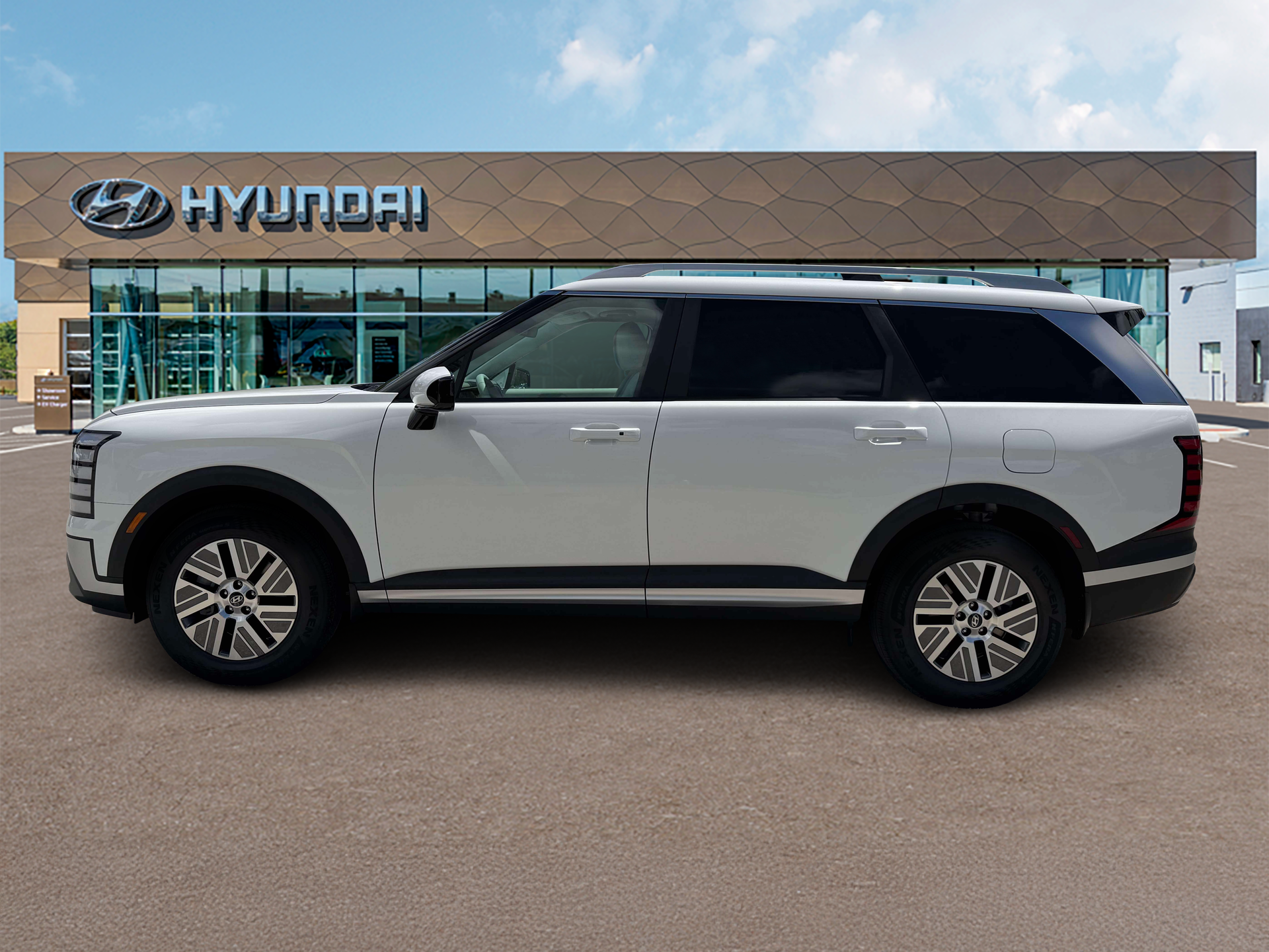 New 2027 White Hyundai Blue SEL 8P image 3