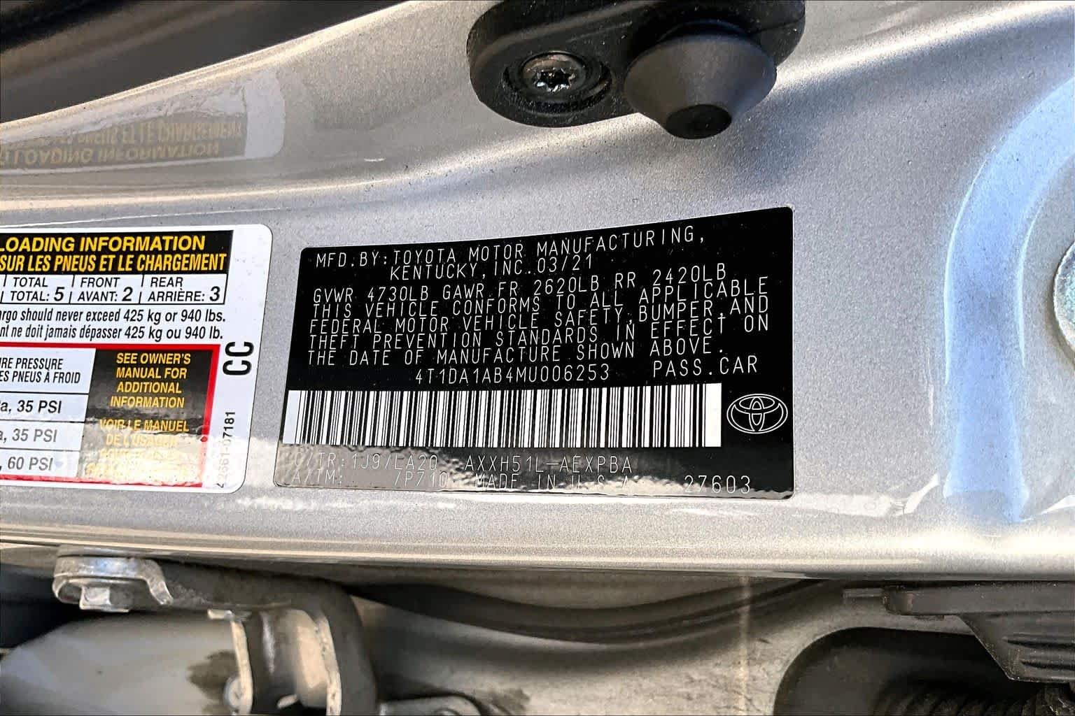 Used 2021 Celestial Silver Metallic Toyota Hybrid Limited image 34