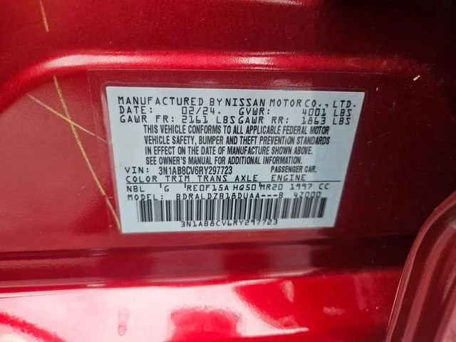 Used 2024 Red Nissan SV image 28