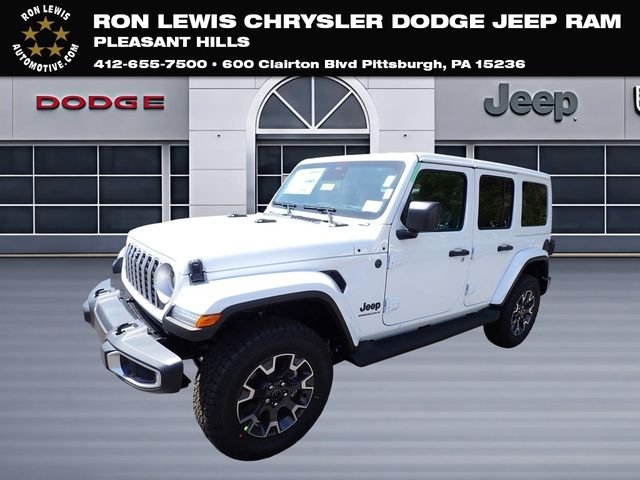 New 2026 Bright White Clear-Coat Exterior Paint Jeep Sahara image 1