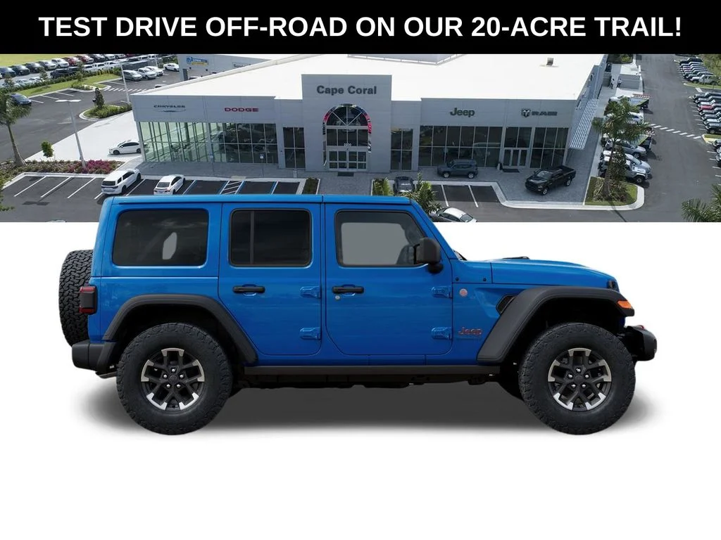 New 2026 Hydro Blue Pearl-Coat Exterior Paint Jeep Rubicon image 22