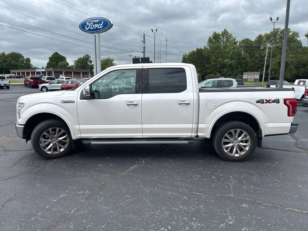 Used 2016 White Platinum Clearcoat Metallic Ford Lariat image 5