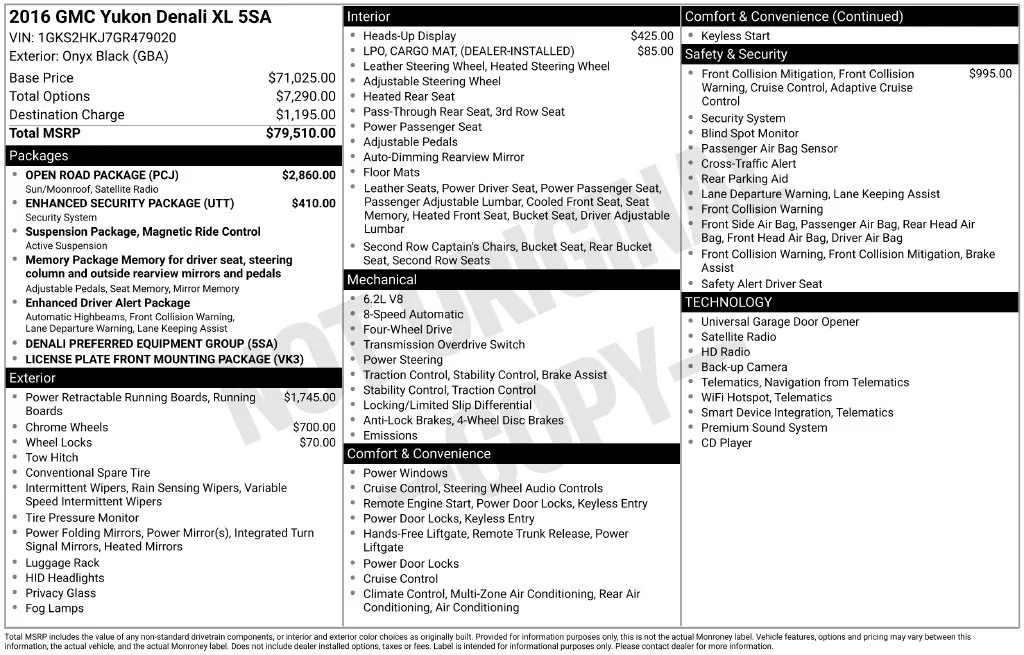 Used 2016 Black GMC Denali image 2
