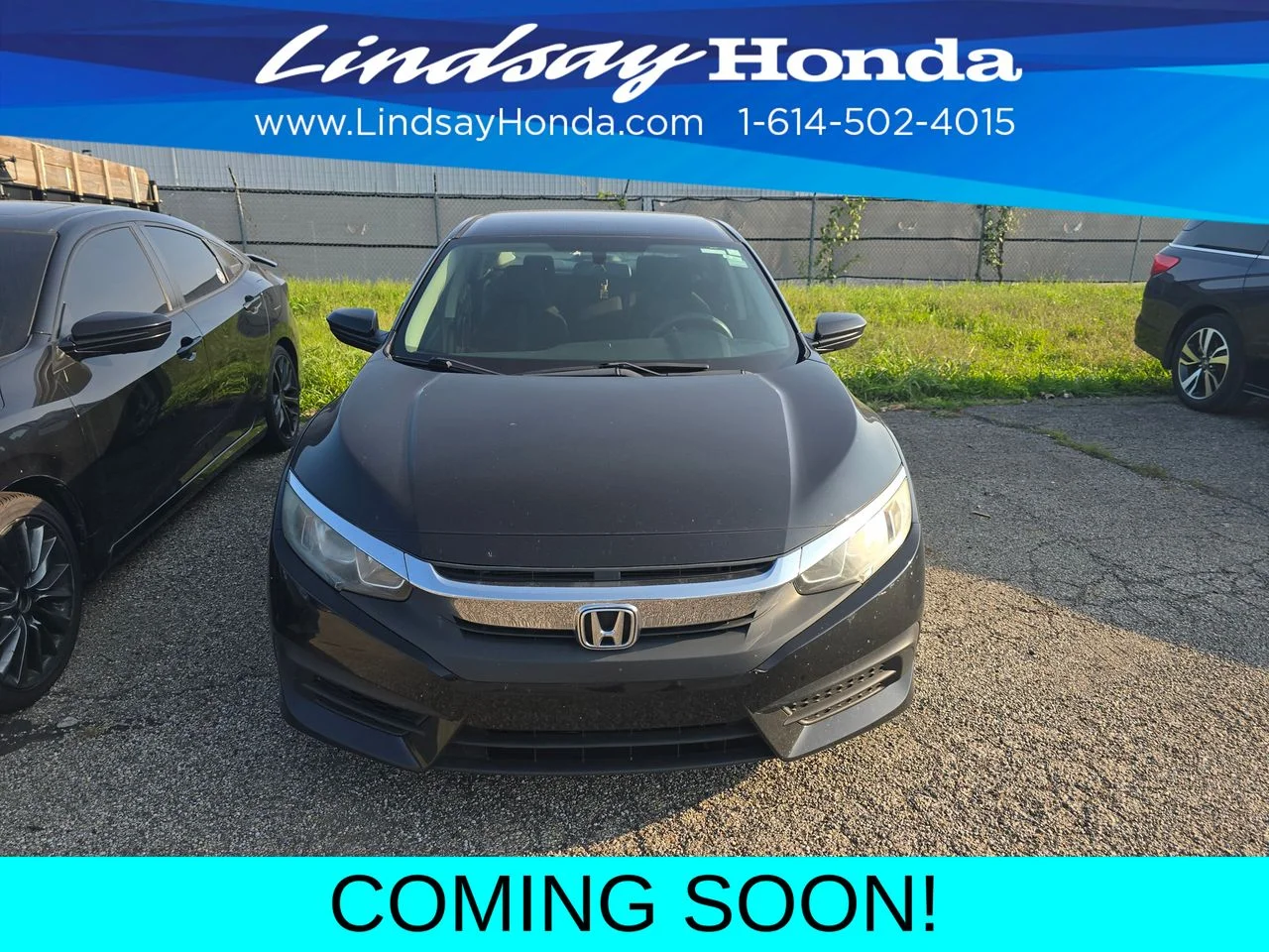 Used 2017 Crystal Black Pearl Honda LX image 2