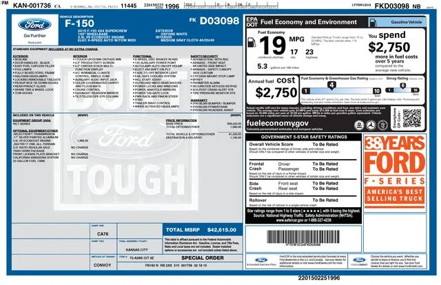 Used 2015 Oxford White Ford XLT image 34