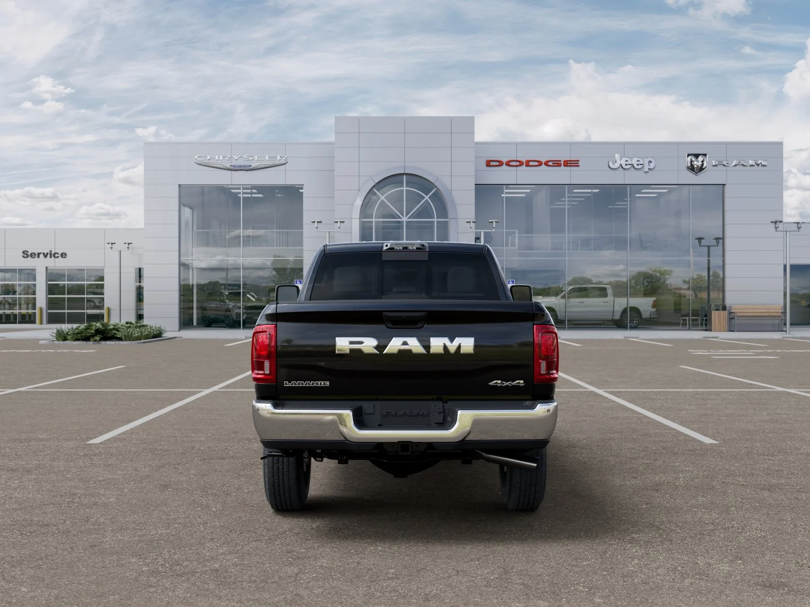 New 2026 Diamond Black Crystal Pearl-Coat Exterior Paint RAM Laramie image 15