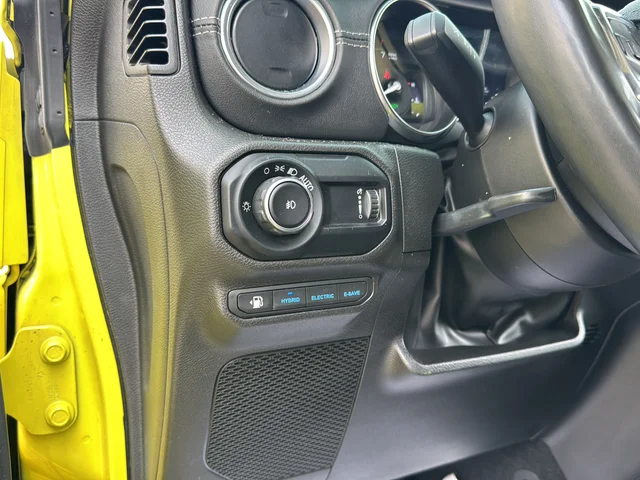 Used 2023 Yellow Jeep Sahara 4xe image 28
