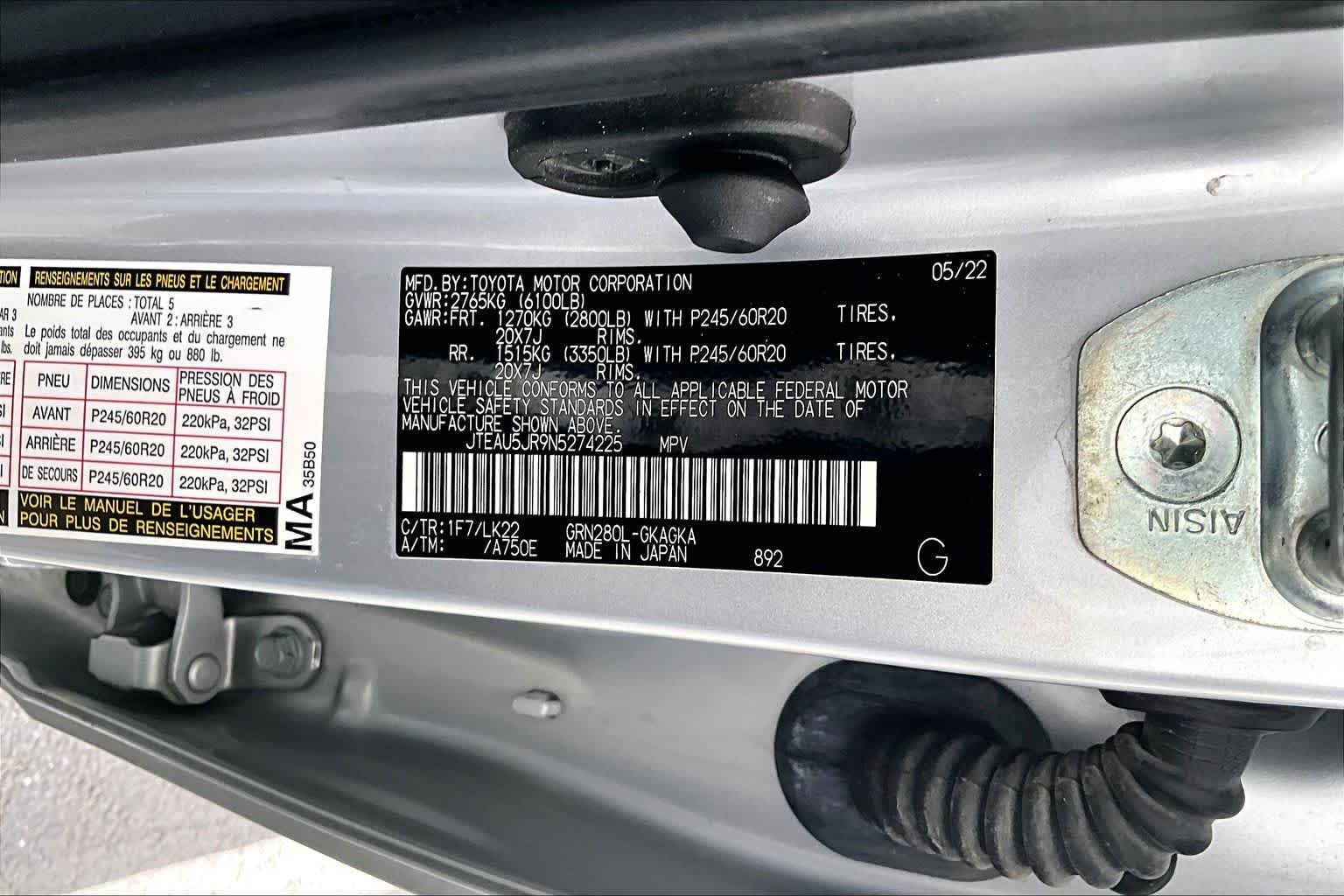 Used 2022 Classic Silver Metallic Toyota TRD Sport image 34