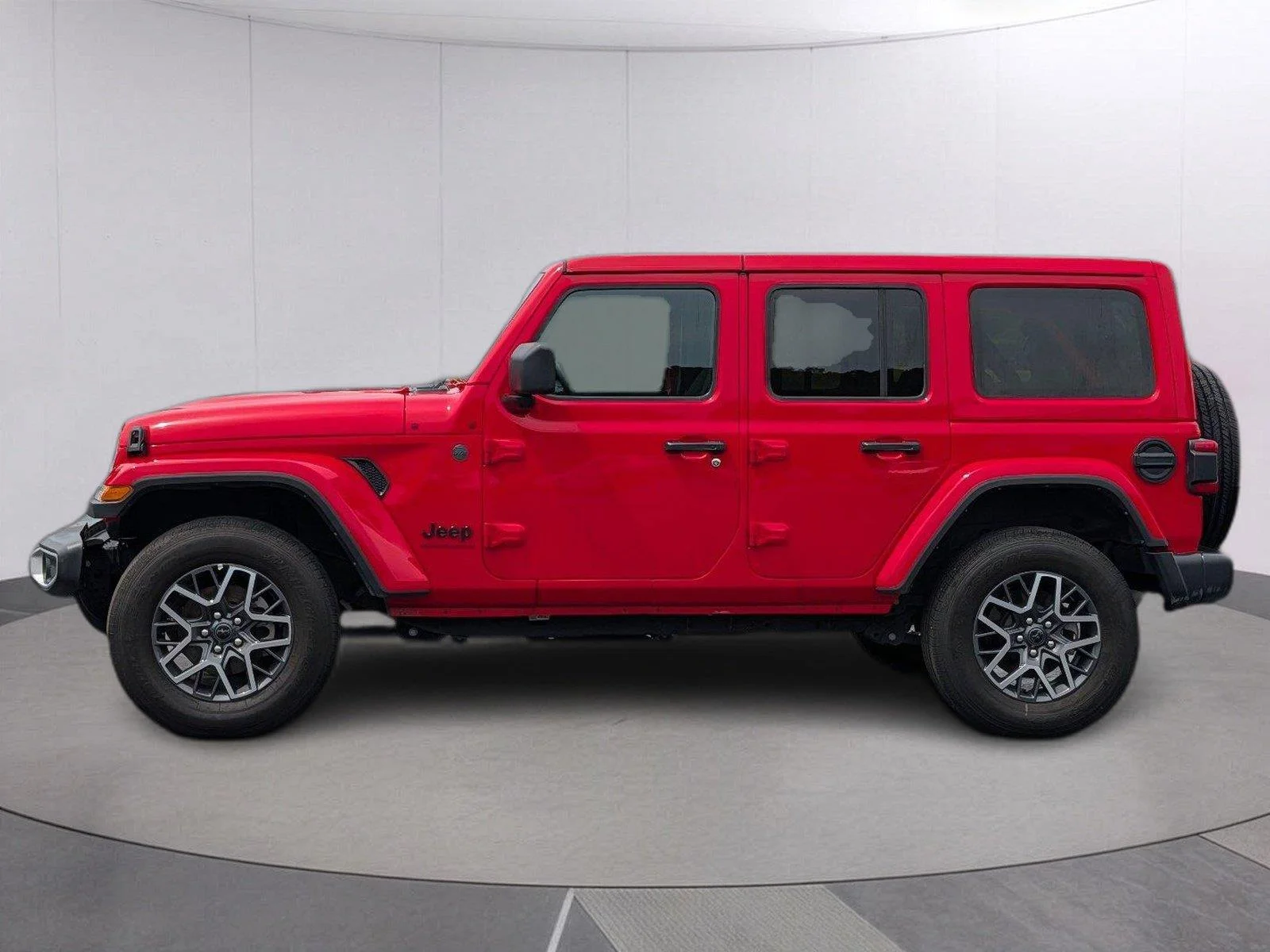 Used 2025 Firecracker Red Clearcoat Jeep Sahara image 2