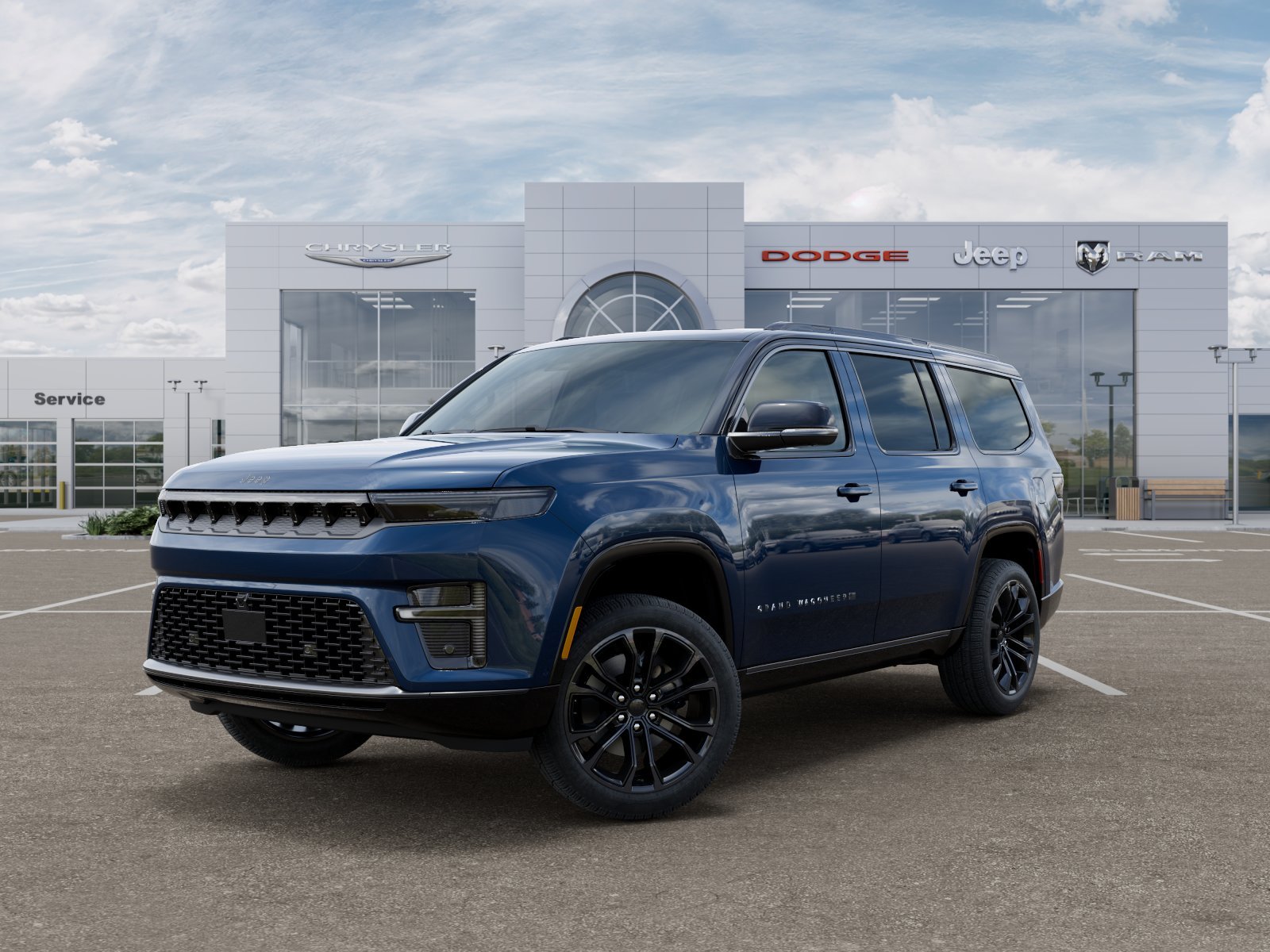 New 2026 Fathom Blue Pearlcoat Jeep Summit Obsidian image 25