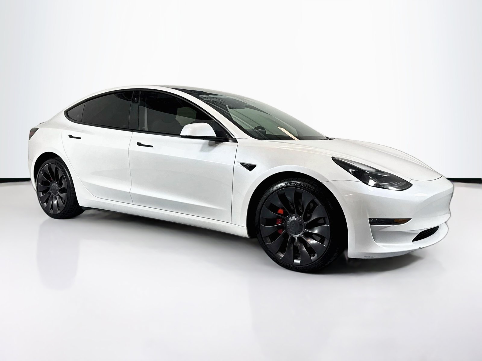 Used 2023 Pearl White Multi-Coat Tesla Performance image 7