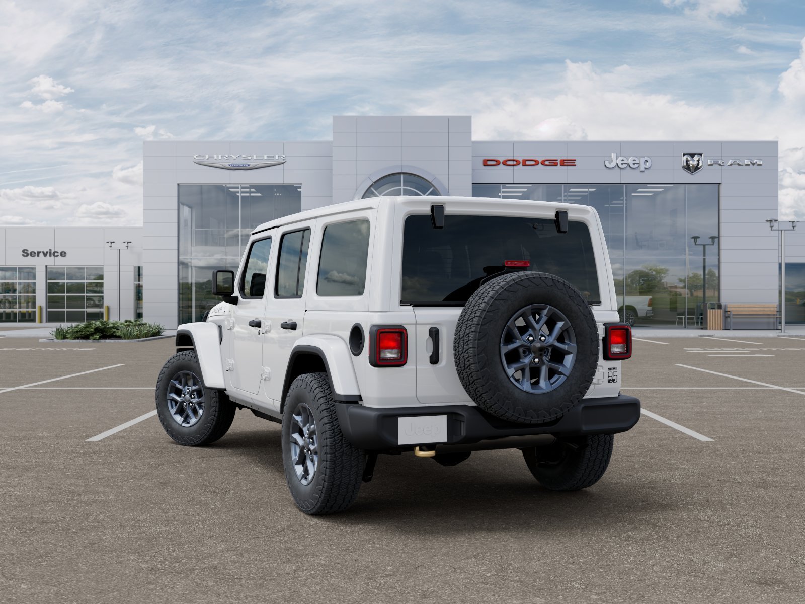 New 2026 Bright White Clearcoat Jeep 85th Anniversary Edition image 3