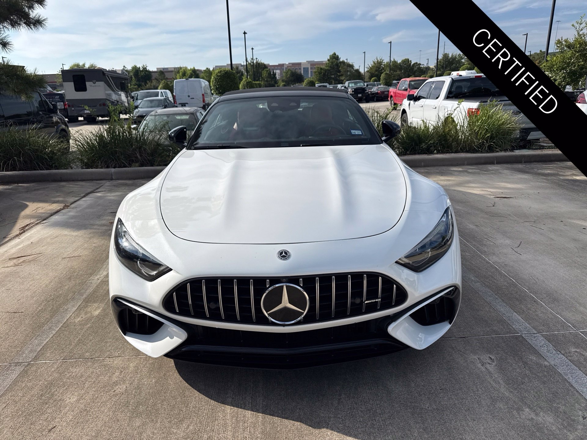 Certified Used 2022 MANUFAKTUR Moonlight White Metallic Mercedes-Benz SL 55 AMG® image 2