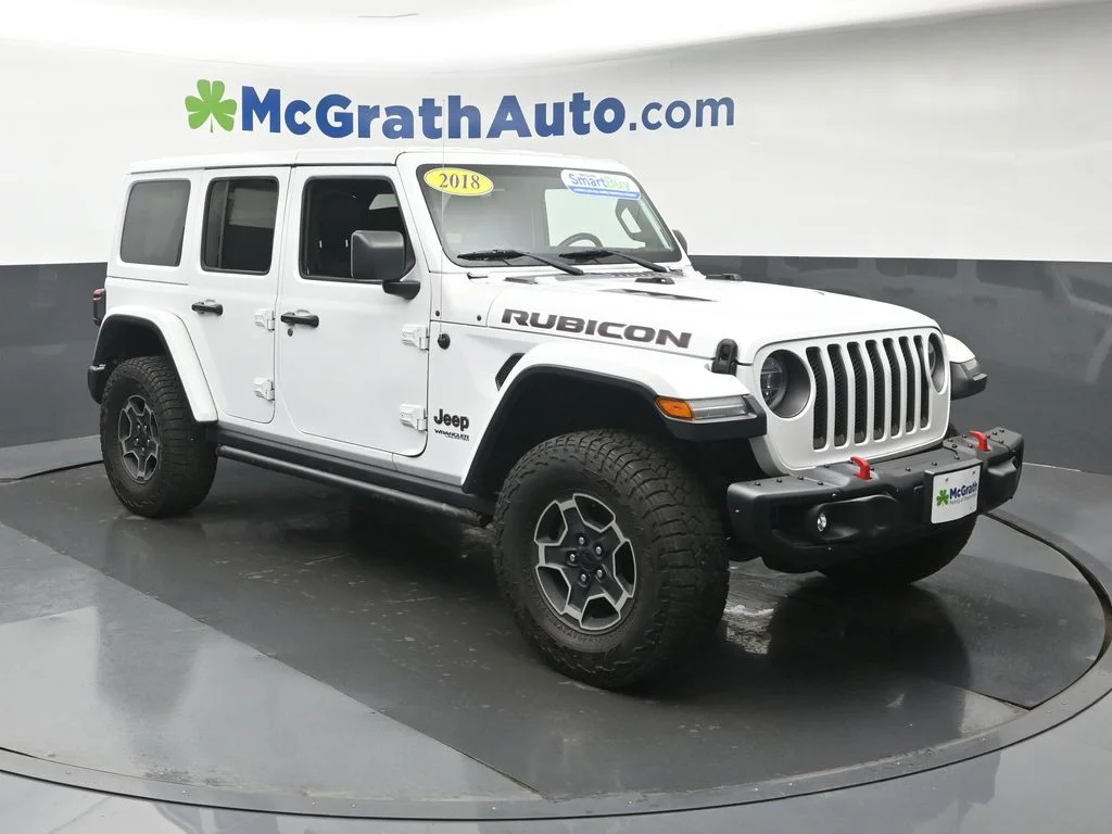 Used 2018 White Jeep Unlimited Rubicon image 2