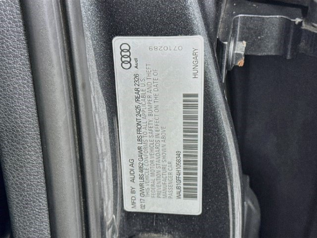 Used 2017 Daytona Gray Pearl Effect Audi Premium Plus image 36