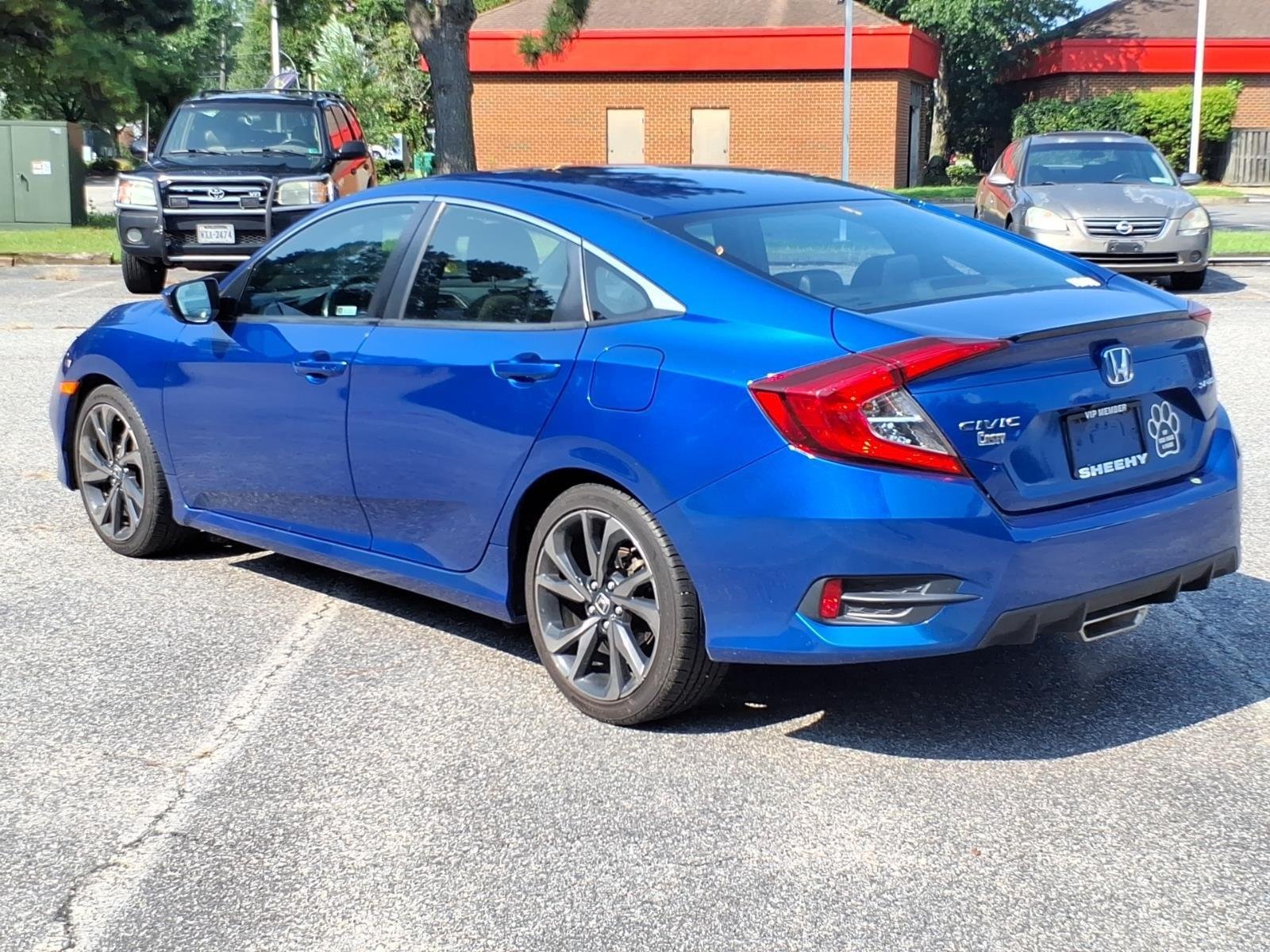 Used 2021 Aegean Blue Metallic Honda Sport image 4