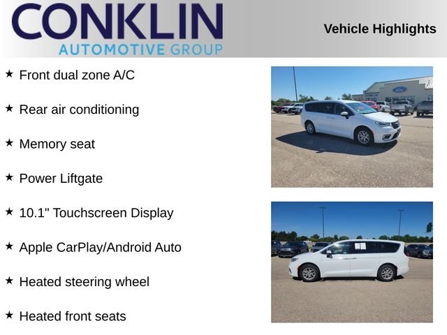 Used 2023 Bright White Clearcoat Chrysler Touring L image 2
