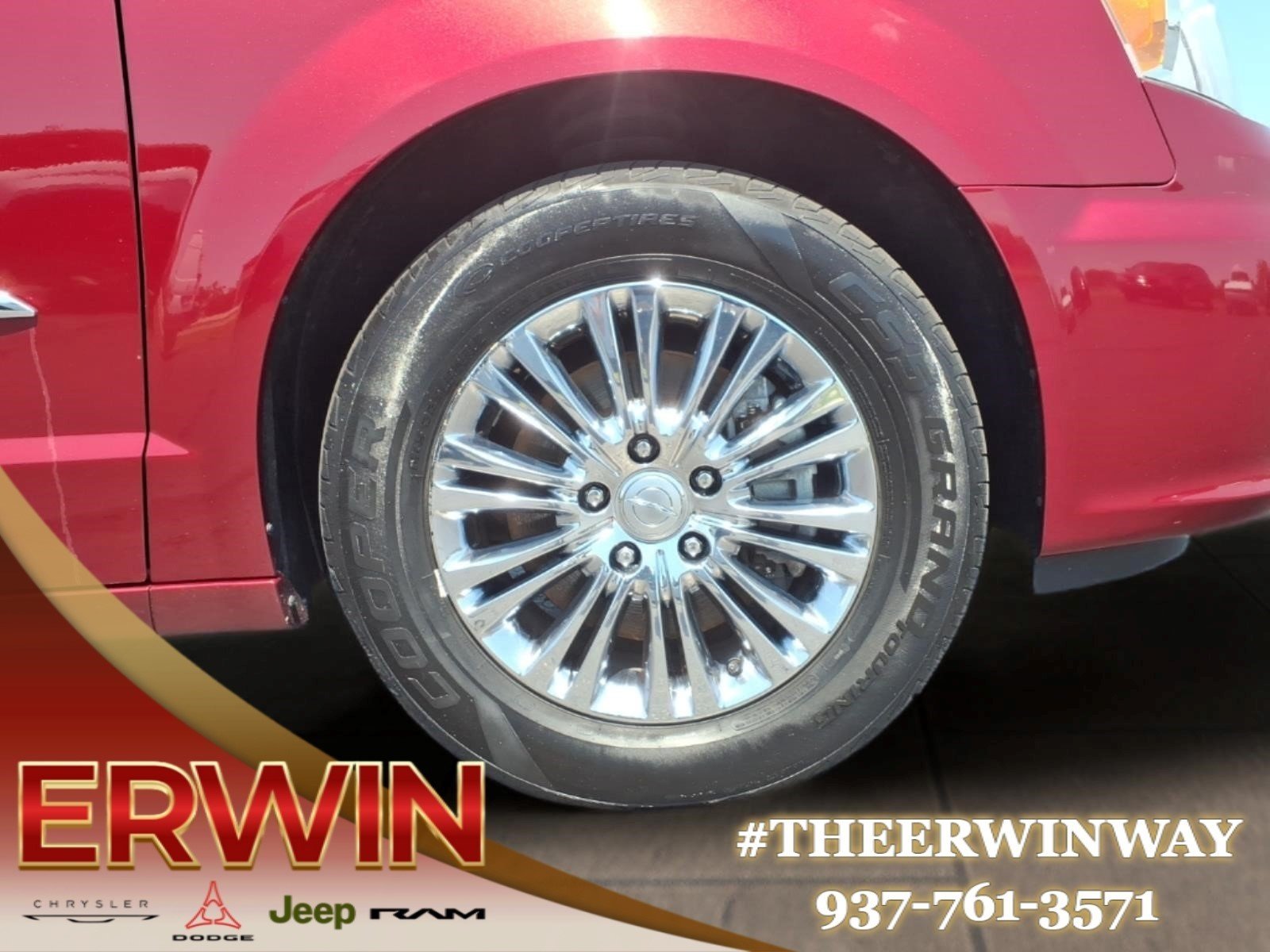 Used 2014 Deep Cherry Red Crystal Pearl Coat Chrysler Touring-L image 9
