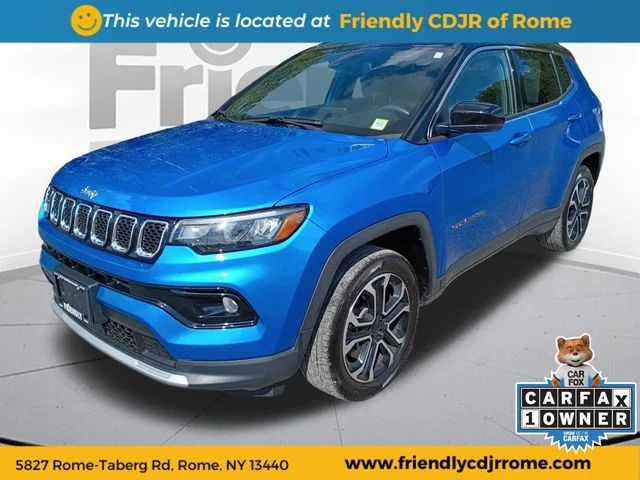 Used 2024 Blue Jeep Limited image 1