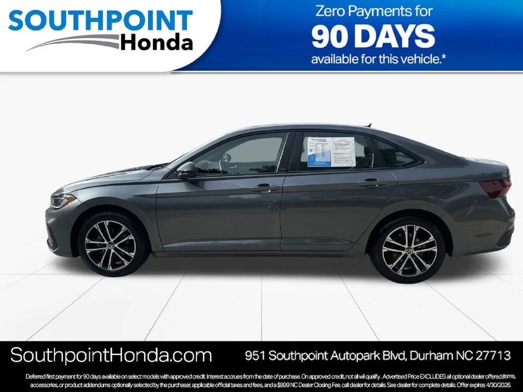Used 2025 Deep Black Pearl Volkswagen 1.5T Sport image 4