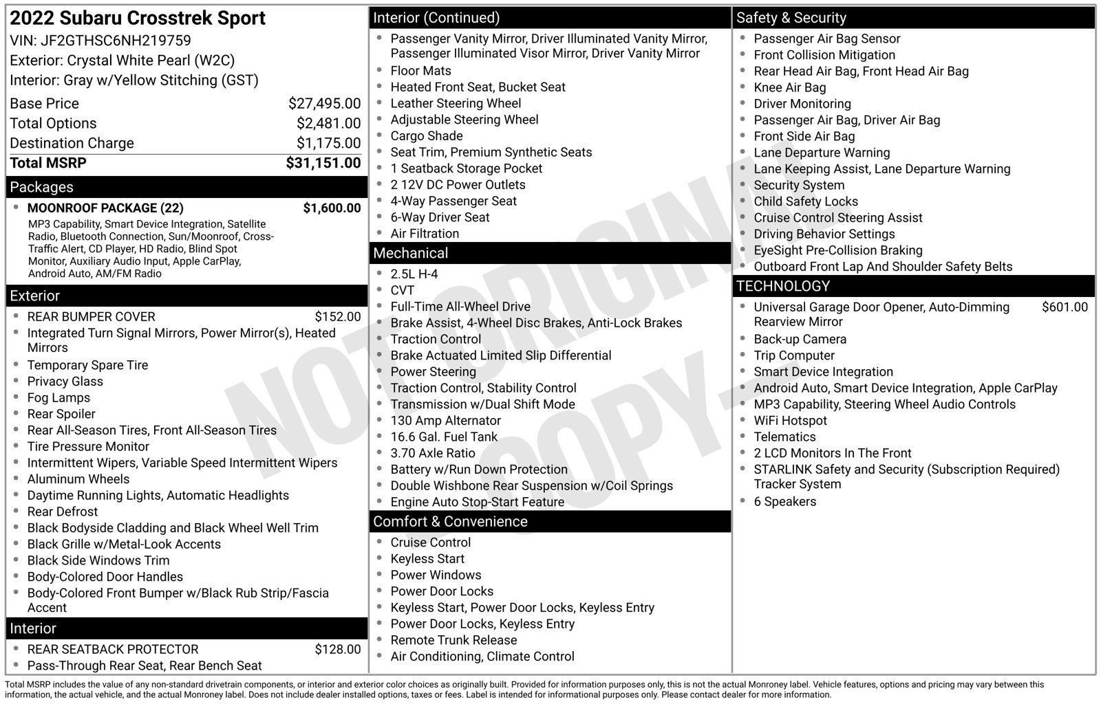2022 Subaru Crosstrek Sport - Photo 40