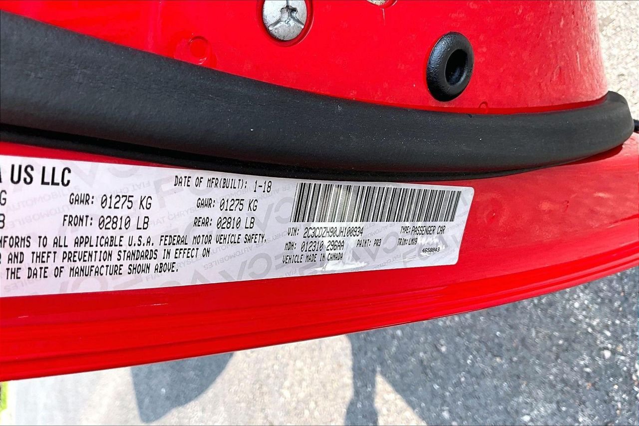 Used 2018 Torred Clearcoat Dodge SRT Demon image 21
