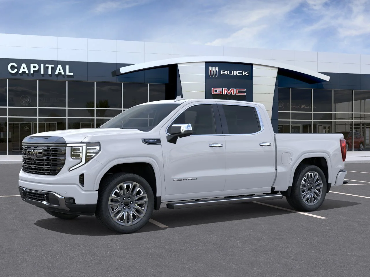 New 2026 Glacier White Tricoat GMC Denali Ultimate image 3