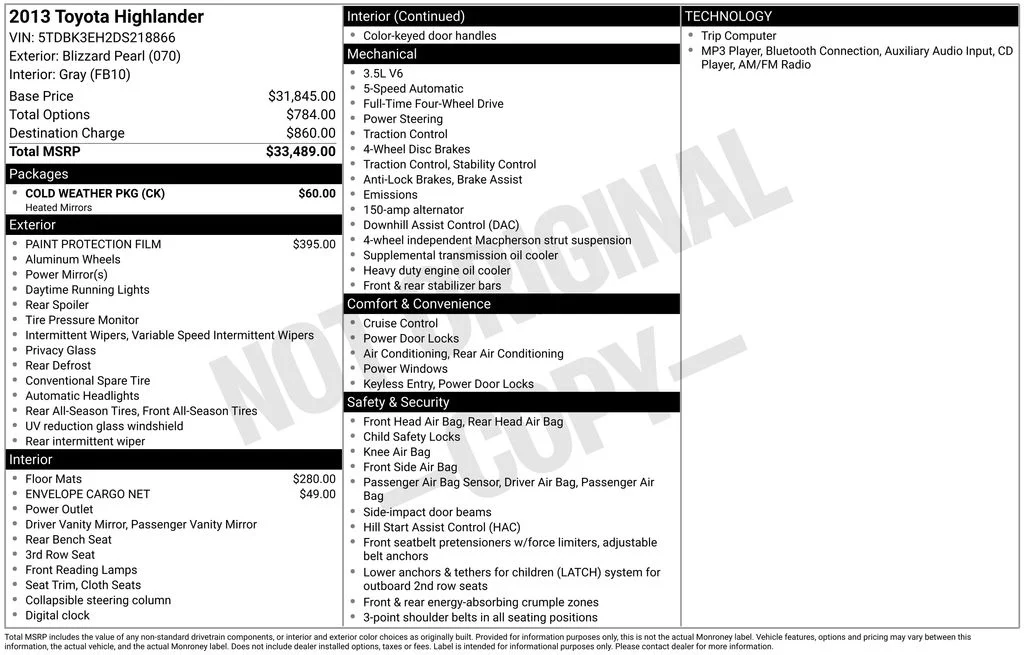 Used 2013 White Toyota Base image 31