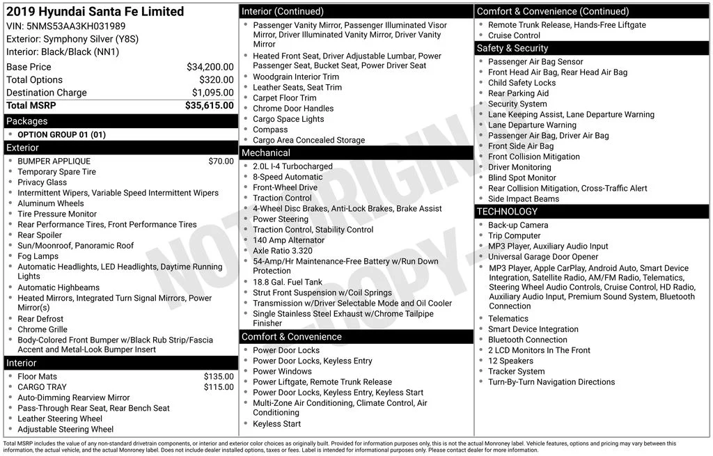 Used 2019 Silver Hyundai Limited image 3