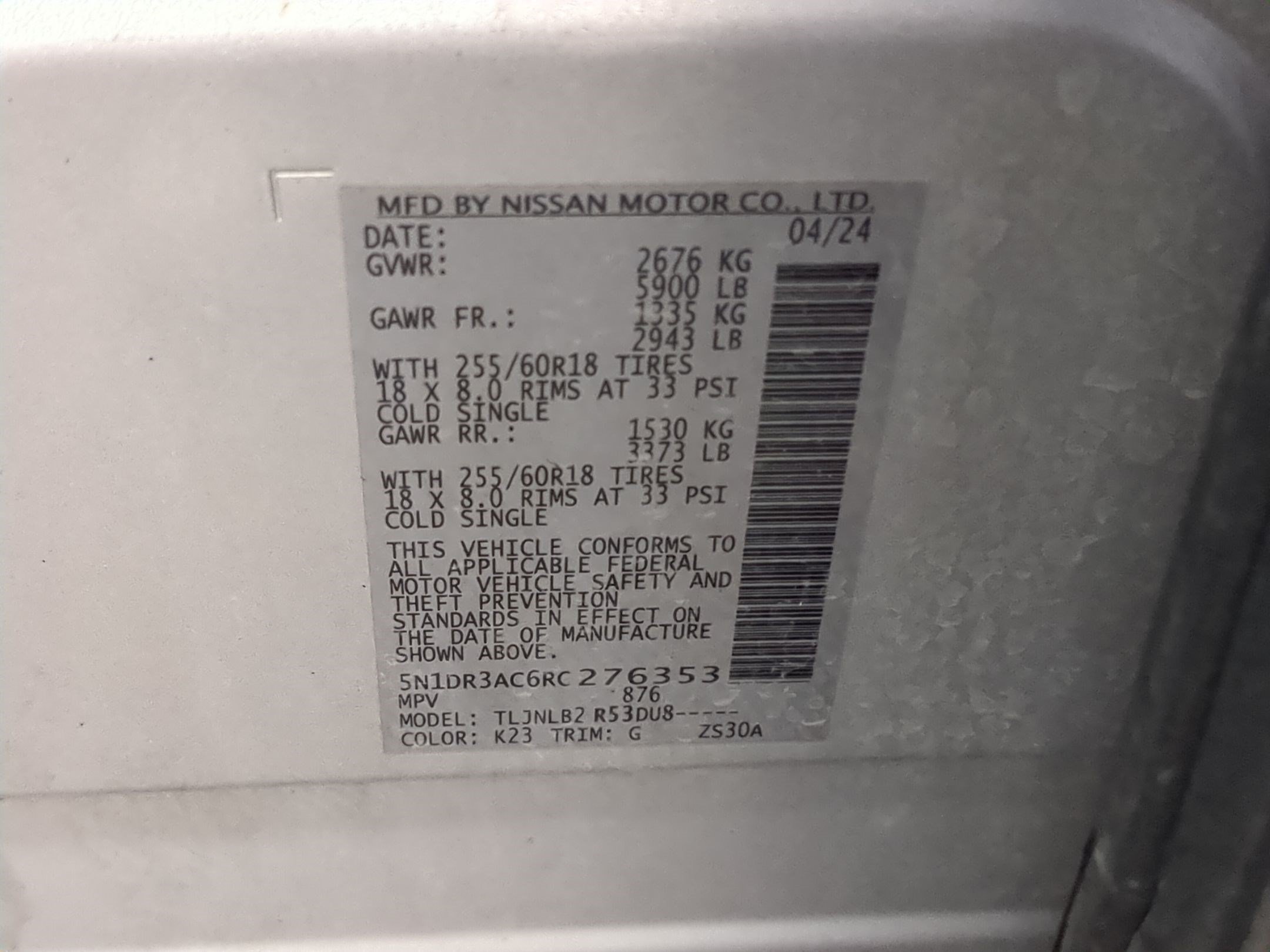 Used 2024 Brilliant Silver Metallic Nissan S image 33