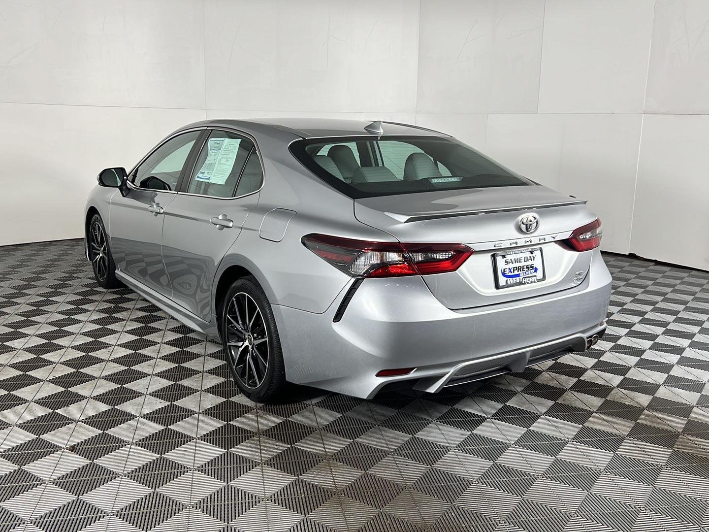 Used 2021 Celestial Silver Metallic Toyota SE image 6