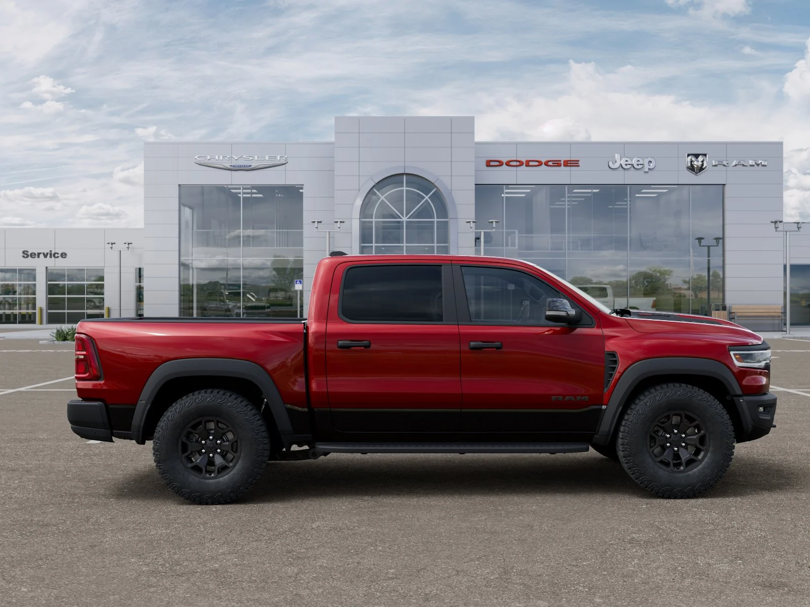 New 2026 Molten Red Pearl-Coat Exterior Paint RAM RHO image 49