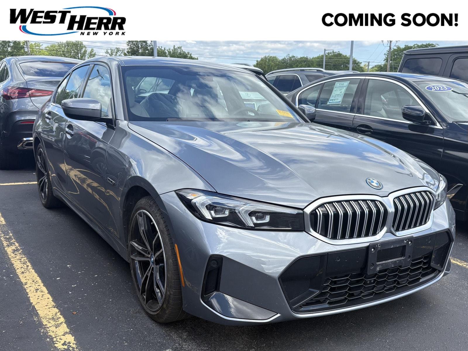 Used 2023 Skyscraper Grey Metallic BMW 330e xDrive image 1