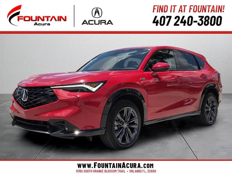 Used 2025 RED Acura AWD w/A-Spec Package image 1