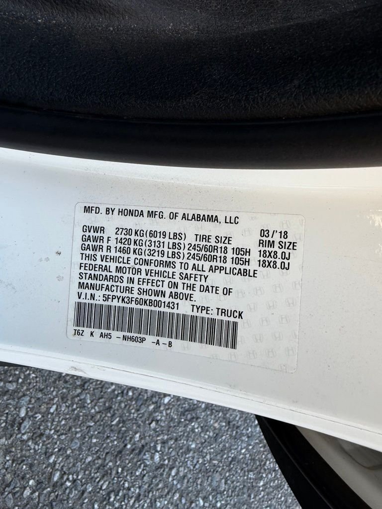 Used 2019 Diamond White Pearl Honda RTL-T image 6