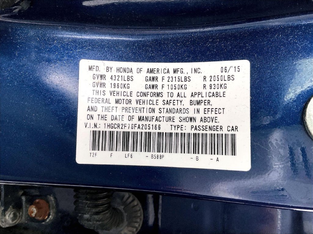 Used 2015 Blue Honda EX image 35