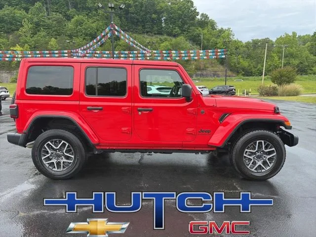 Used 2025 Red Jeep 4-Door Sahara 4x4 image 7