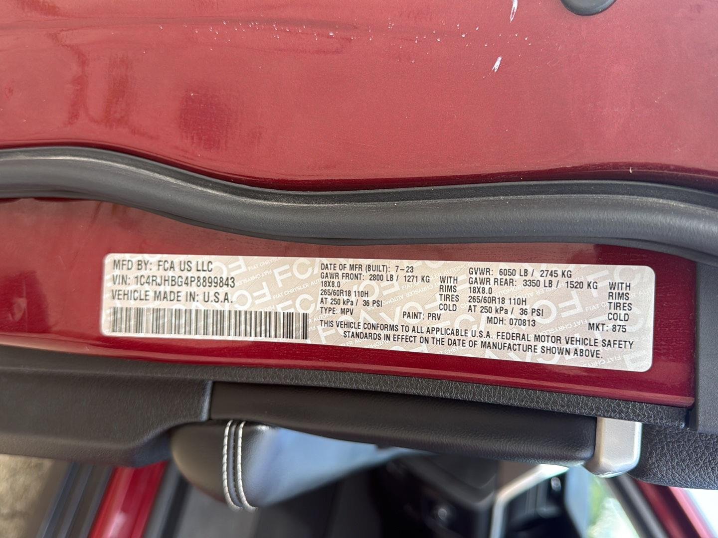 Used 2023 Velvet Red Pearlcoat Jeep Limited image 35