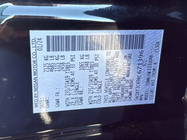 Used 2024 Black Nissan SL image 33