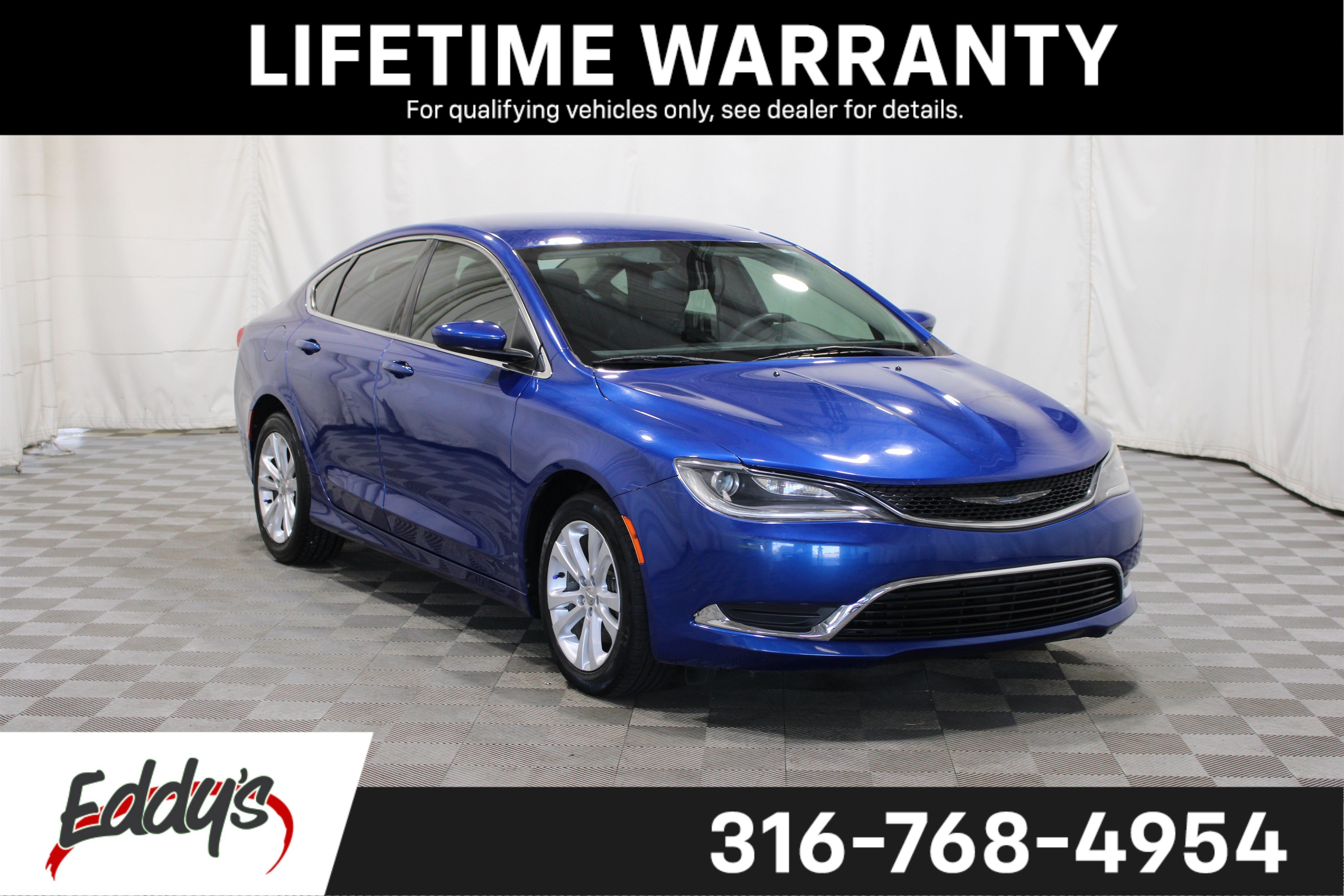 Used 2015 Vivid Blue Pearlcoat Chrysler Limited image 1