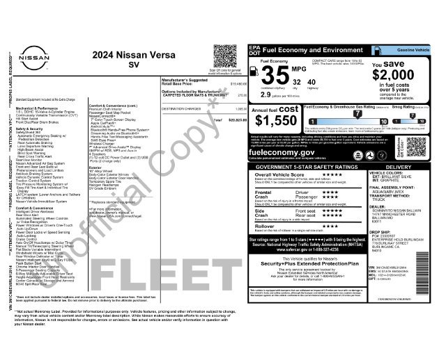 Used 2024 Silver Nissan 1.6 SV image 21
