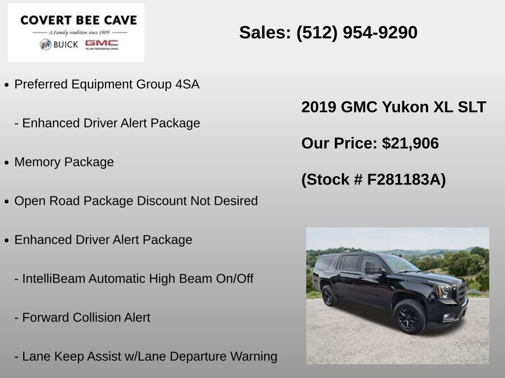 Used 2019 ONYX BLACK GMC SLT image 18