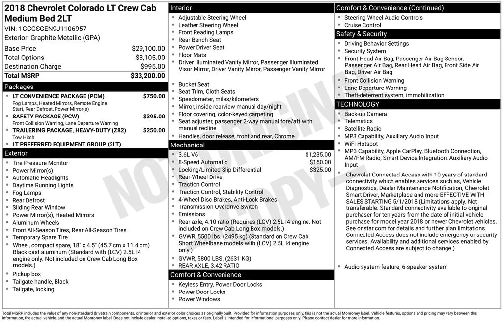 Used 2018 Graphite Metallic Chevrolet LT image 6