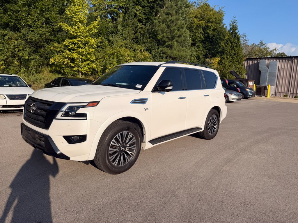 Used 2021 Aspen White Tricoat Nissan SL image 1