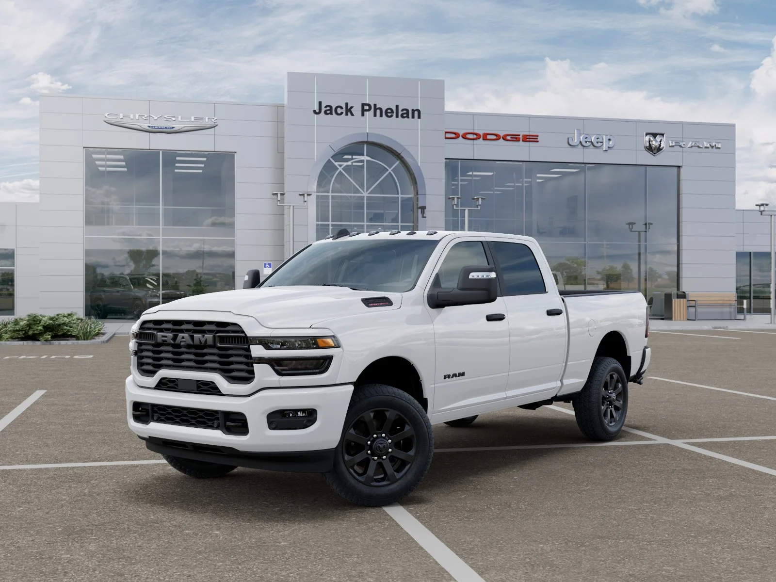New 2026 Bright White Clearcoat RAM Big Horn image 1